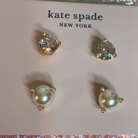 Kate Spade rise and shine 2-stud set - NWT - Picture 11 of 13